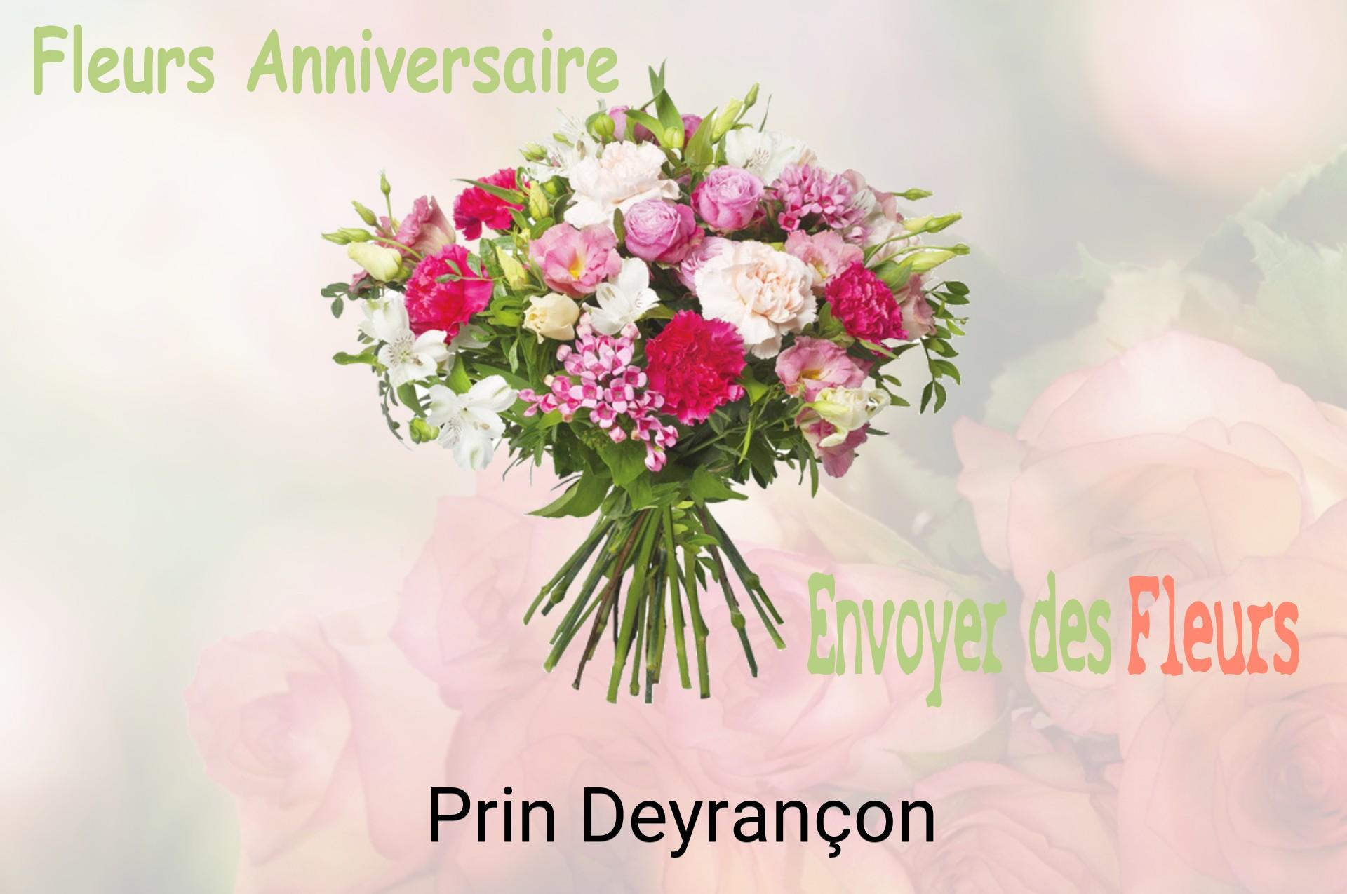 Bouquet de fleurs d’anniversaire livré à Prin-Deyrançon